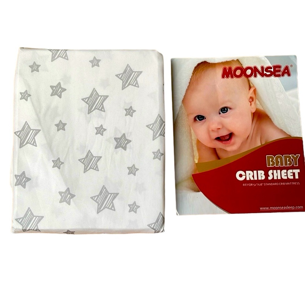 NWT Moonsea baby orib sheet 52” x 28” standard crib fitted sheet